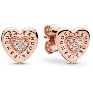 PANDORA Signature Heart Stud Earrings -